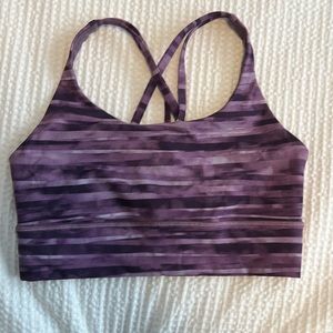 Purple Lululemon sports bra size 8
